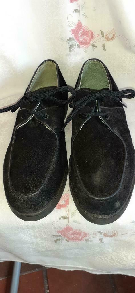 § Paire de chaussures homme daim noir pt 41(ref140), Ophalen of Verzenden, Zwart