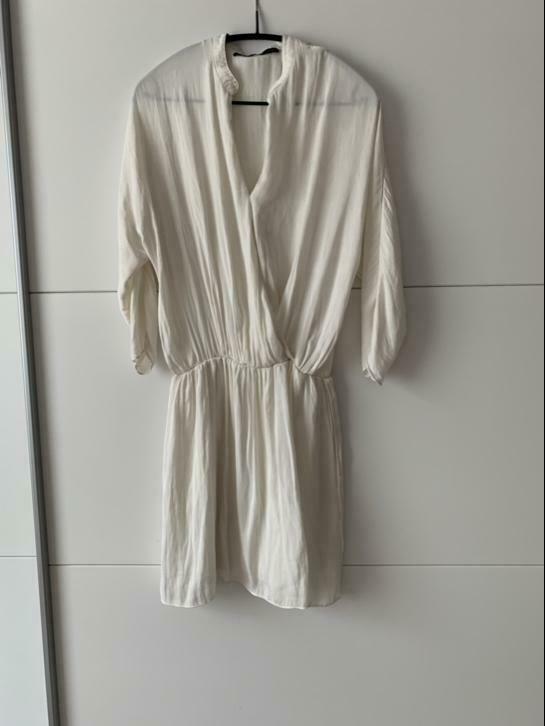 Witte jurk ZARA, Wit, Ophalen of Verzenden, Maat 34 (XS) of kleiner, Gedragen