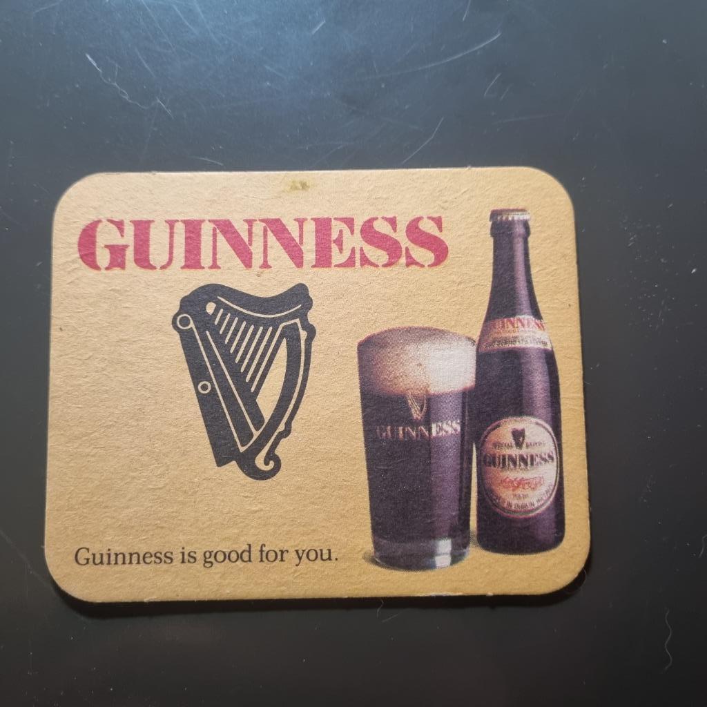 Sous Bock Guinness (modèle 3), Enlèvement ou Envoi, Utilisé, Sous-bock, Autres marques