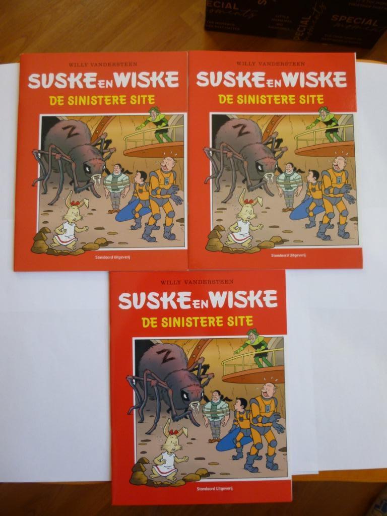 3X SUSKE EN WISKE RECLAME UITGAVEN"DE SINISTERE SITE"2005, Willy Vandersteen, Ophalen of Verzenden, Zo goed als nieuw, Meerdere stripboeken