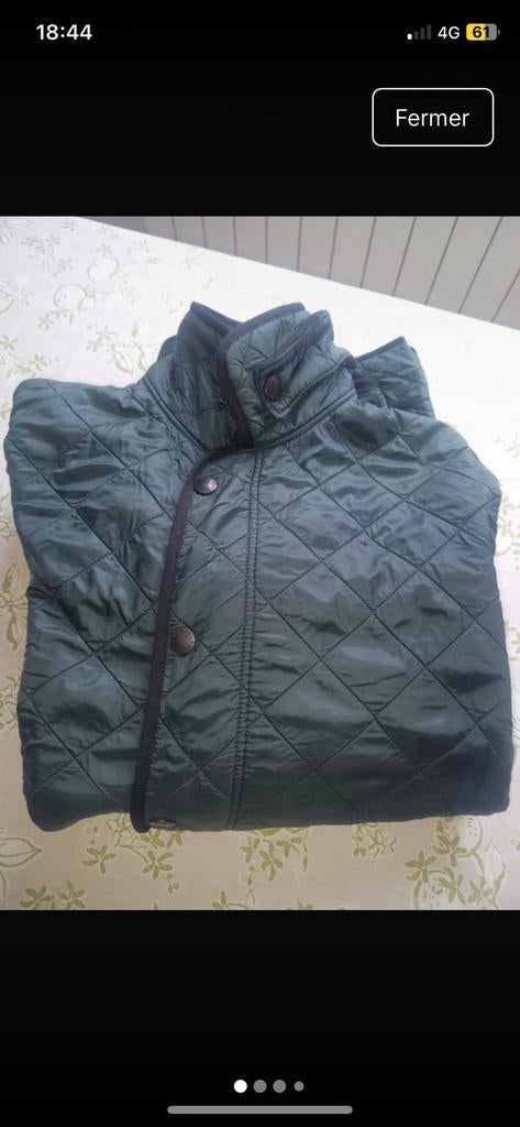 Barbour polar quilts blue M, Enlèvement ou Envoi, Comme neuf