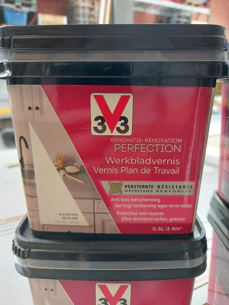 V33 werkbladvernis Perfection Protection zijdeglans kleurloo, Doe-het-zelf en Bouw, Ophalen, Nieuw
