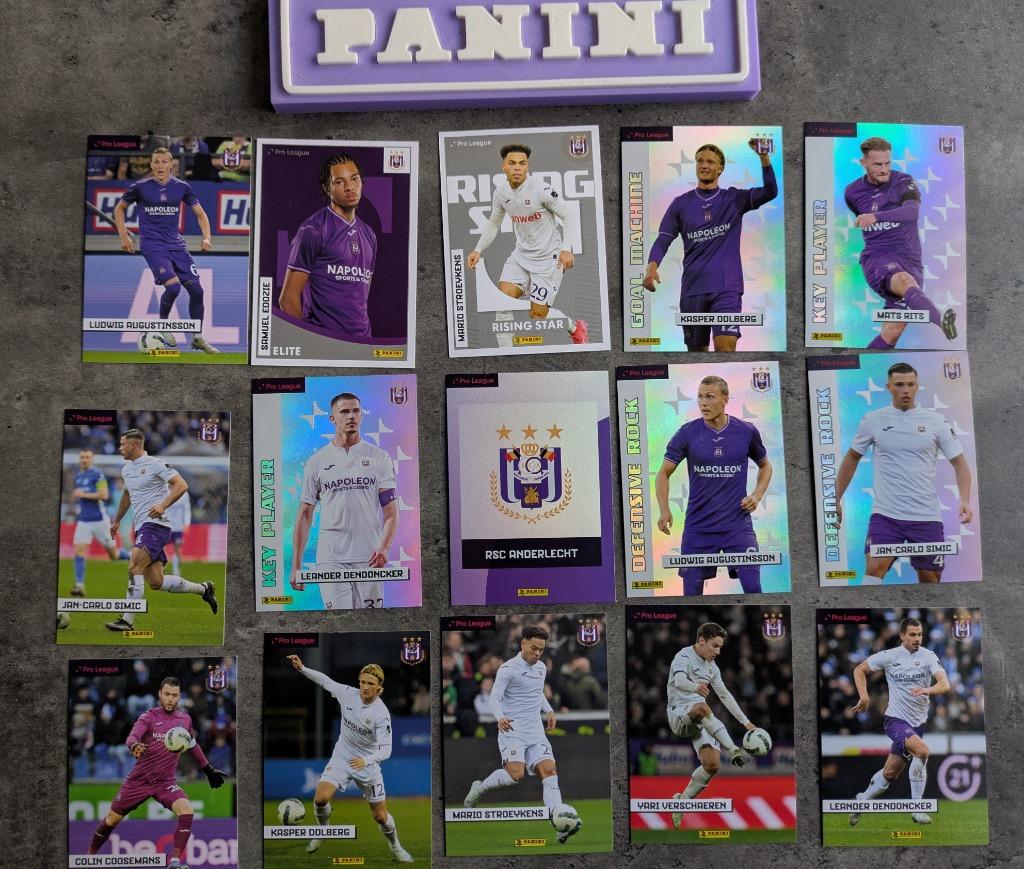Cartes foot Panini/cartes d'adrénaline ANDERLECHT, Envoi, Neuf