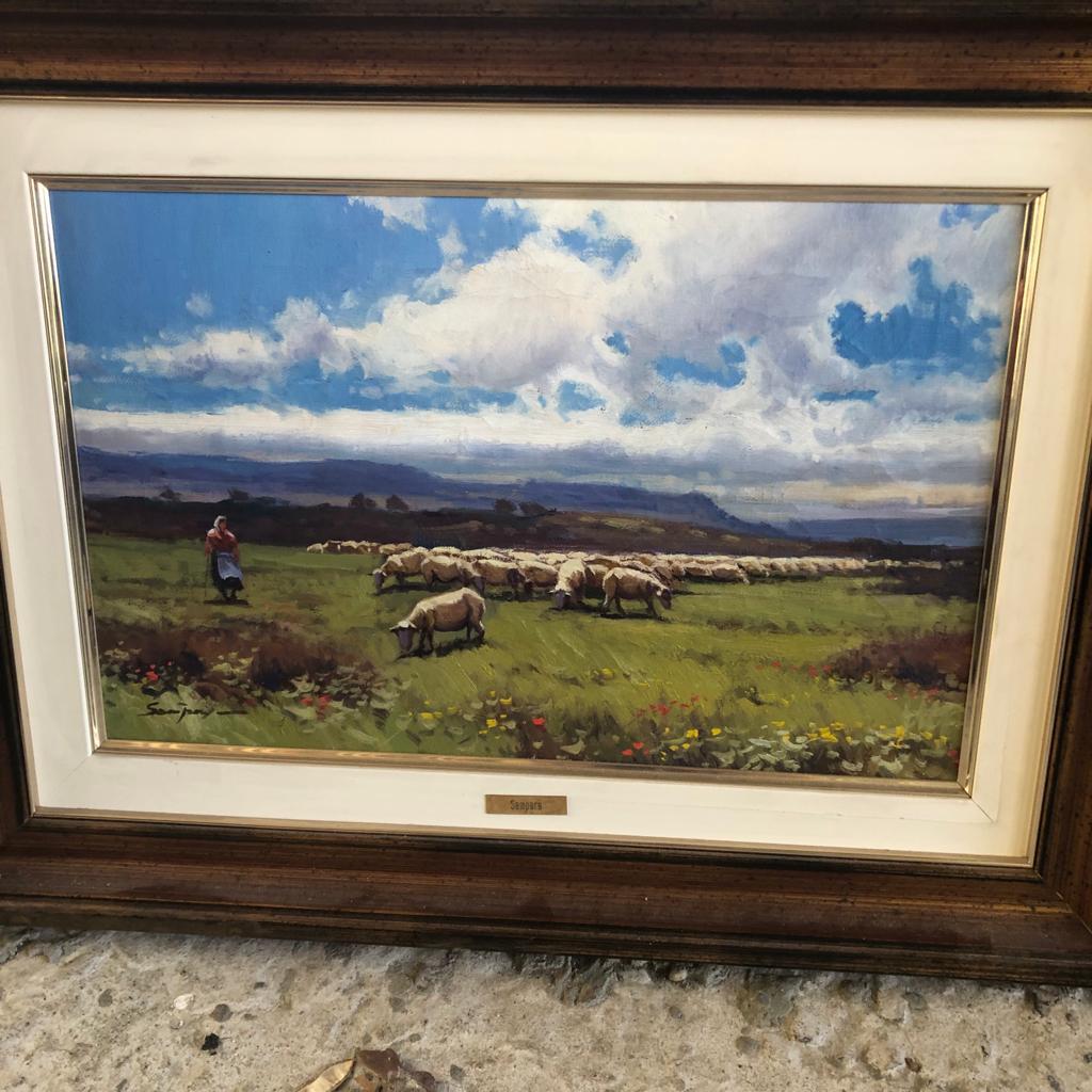 Schilderij te te koop, olieverf Sempere, Mallorca, Antiek en Kunst, Ophalen