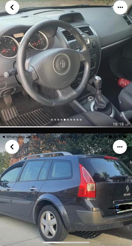 Renault Megane Grand Tour 2 opmaak/stukken, Auto's, Renault, Particulier, Zilver of Grijs, Te koop, Mégane