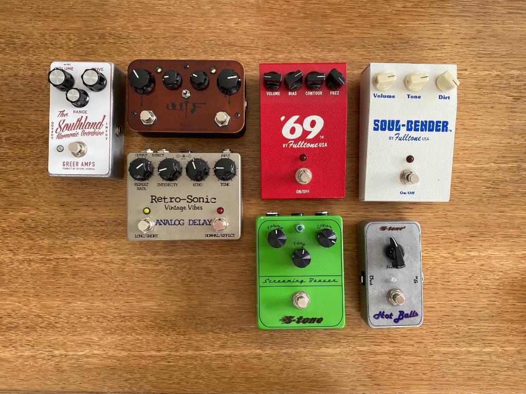 Effects pedals, Power Supply, Guitar Cable, Enlèvement, Utilisé