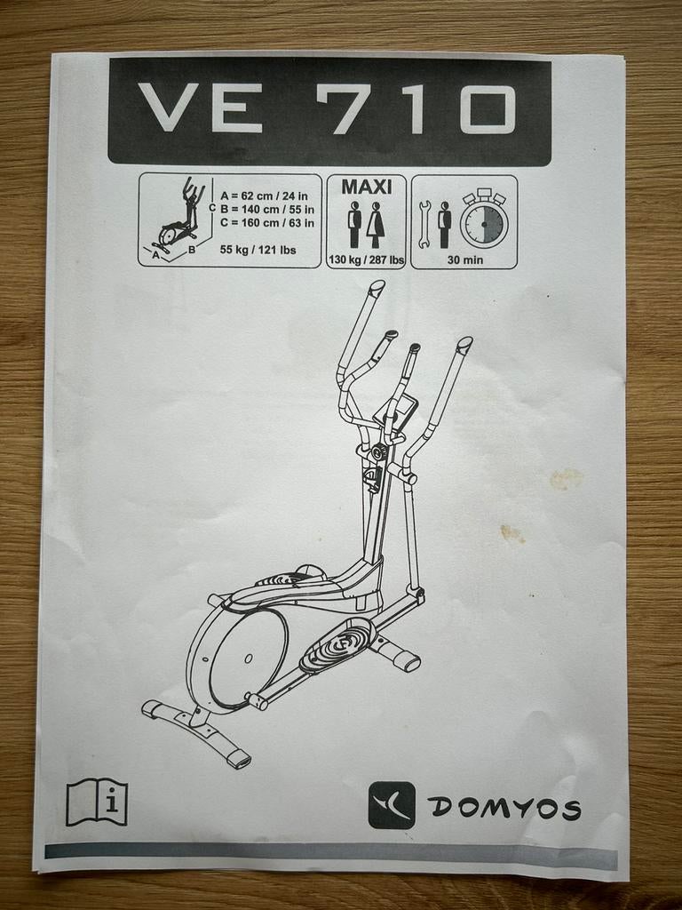 Vélo elliptique Domyos, Enlèvement, Comme neuf, Vélo elliptique