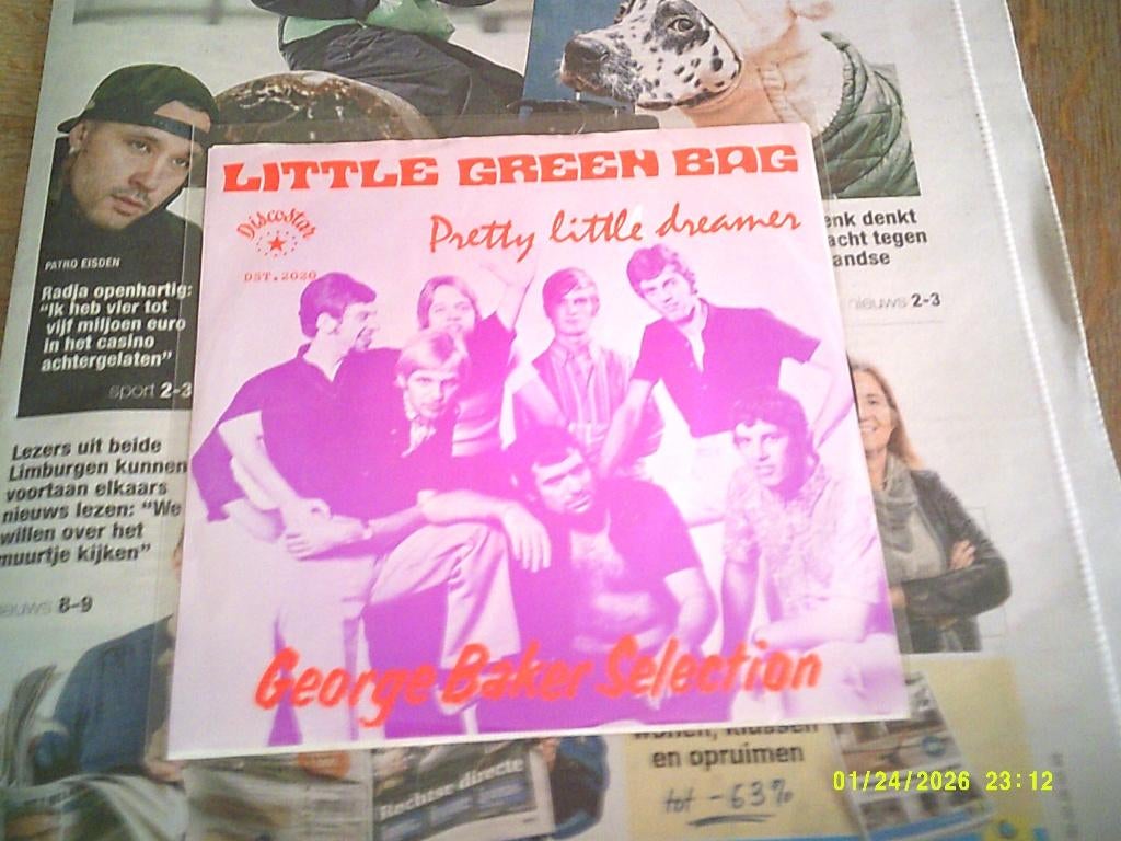 Sangle en vinyle Little Green Bag /George Baker Selection, Enlèvement ou Envoi, Neuf, dans son emballage, Autres formats