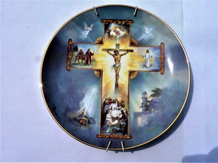 Religieus bord met 'The Life of Christ'., Antiquités & Art, Antiquités | Objets religieux, Enlèvement