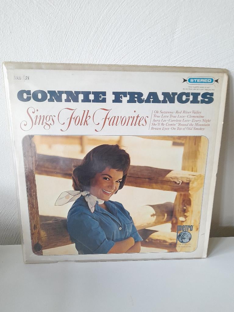 LP Connie Francis - Connie Sings Folk Favorites, 1965, Ophalen of Verzenden, Zo goed als nieuw