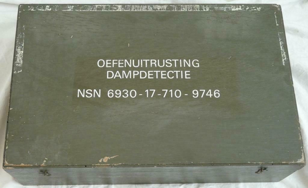 Kist Dampdetectie Oefenuitrusting, NBC, KL, jaren'60/'70.(1), Collections, Objets militaires | Général, Enlèvement ou Envoi, Armée de terre