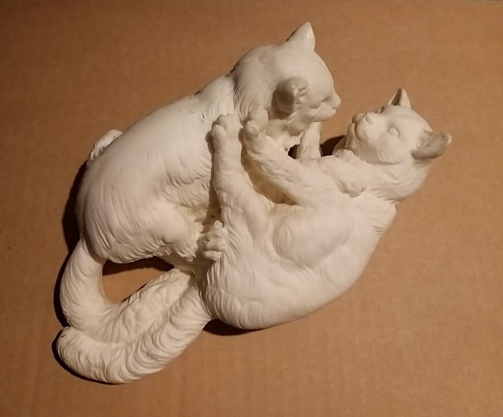 Beeld van 2 katten, Ophalen of Verzenden, Zo goed als nieuw