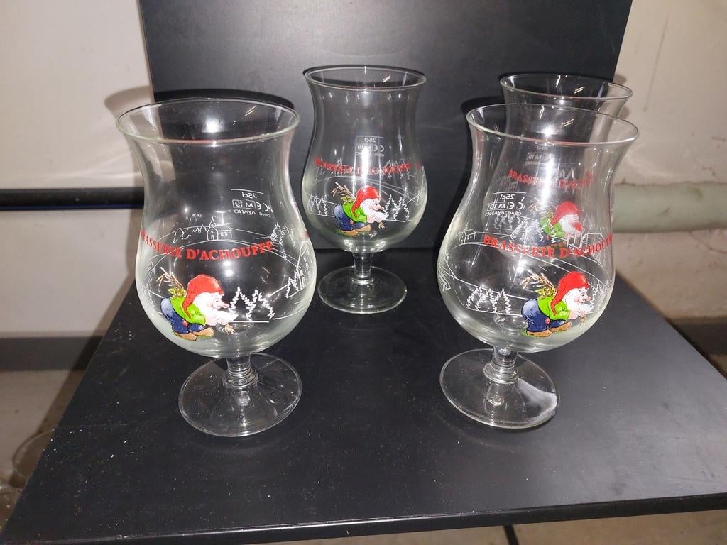 Chouffe glazen 25cl, Ophalen of Verzenden, Zo goed als nieuw, Glas of Glazen, Overige merken