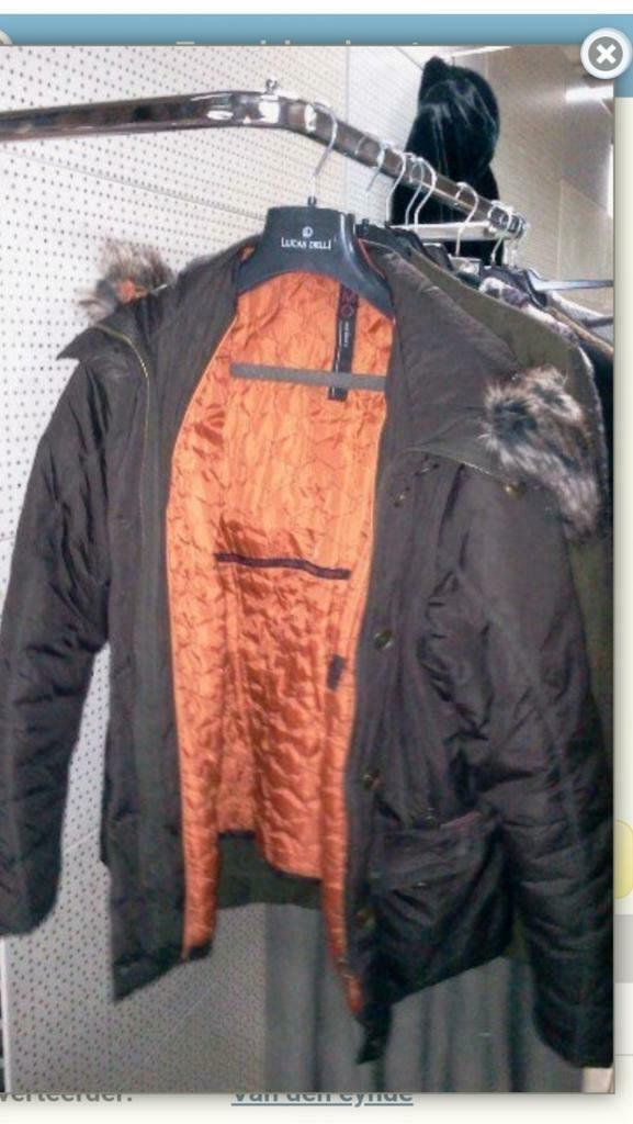 anorak met pelsen kap Damp outdoors  maat 42, MET, Enlèvement ou Envoi, Taille 42/44 (L)