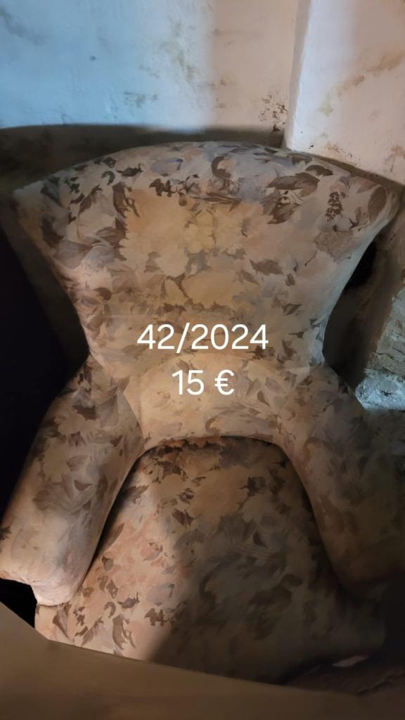 Ancien fauteuil à restaurer type duchesse, Enlèvement, Utilisé, Tissus, Ancien