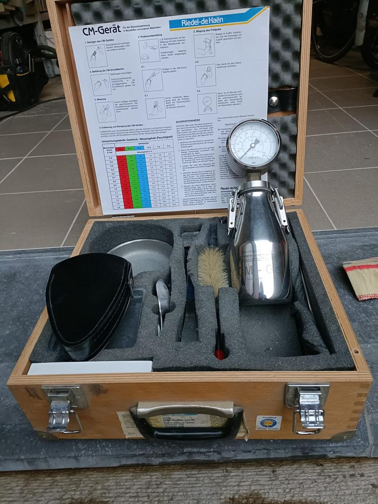 CM vochtmeter incl. carbide ampules, Enlèvement, Utilisé, Humidité ou liquide