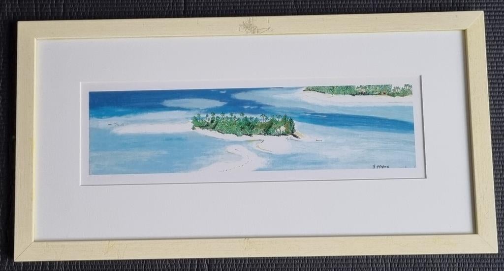 Belle peinture insulaire, Maison & Meubles, Accessoires pour la Maison | Peintures, Dessins & Photos, Peinture, Enlèvement ou Envoi