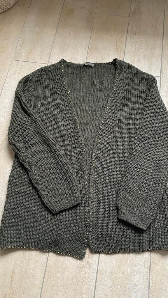 Gilet terra di siena maat smal, Taille 36 (S), Vert, Porté, Terra di Siena