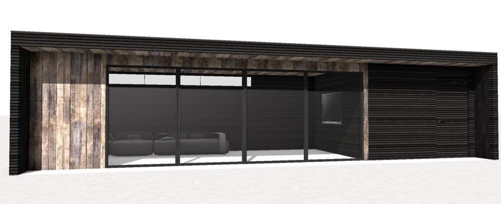 Bijgebouw/poolhouse/tuinhuis Livinlodge PURE, Tuin en Terras, Overkappingen, Nieuw, Overige typen, Ophalen