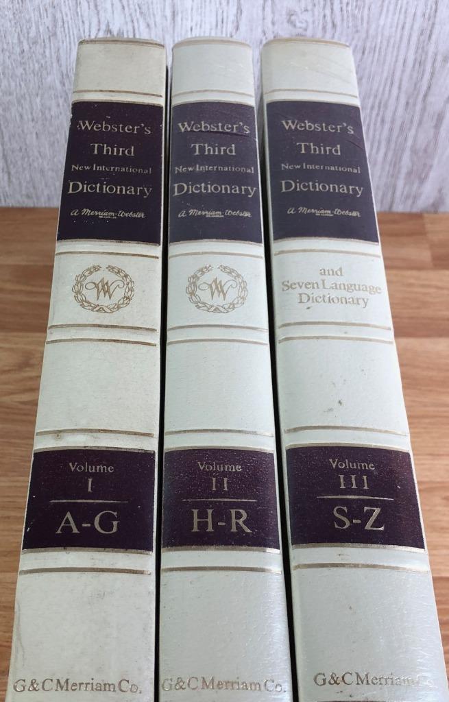 Webster's Third New International Dictionary (3 delen), Boeken, Woordenboeken, Zo goed als nieuw, Overige talen, Overige uitgevers
