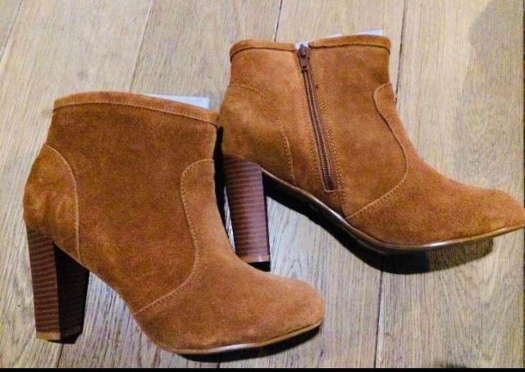 Nieuwe lederen laarsjes maat 38, Kleding | Dames, Ophalen of Verzenden, Nieuw