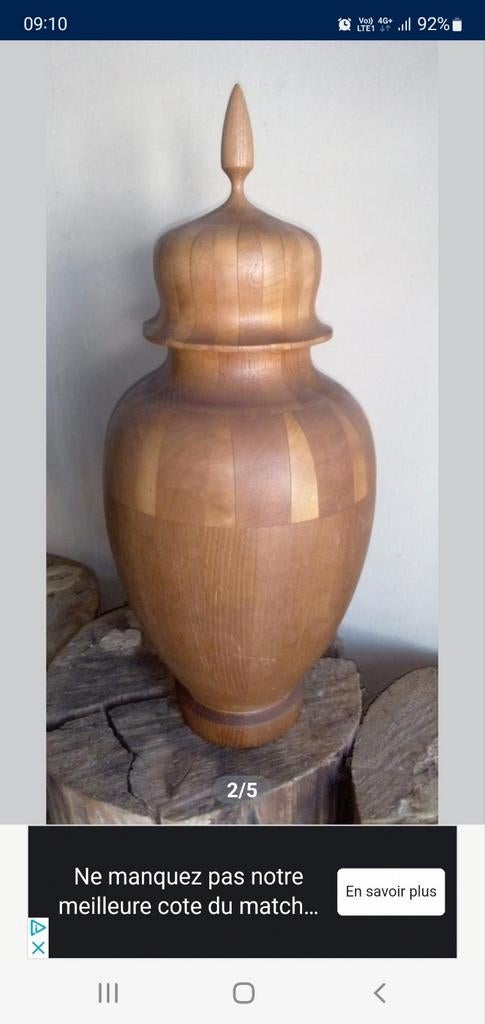 Vase en bois bonami, Enlèvement, Comme neuf