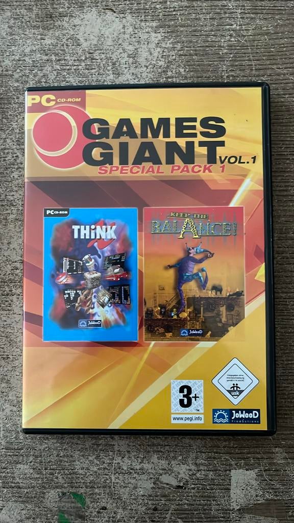 Pc spel think & keep the balance, Puzzel en Educatief, 1 speler, Ophalen of Verzenden, Zo goed als nieuw
