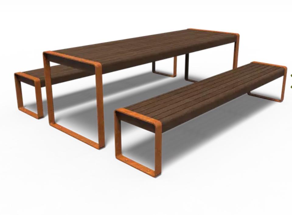 Tuinset / picknick set / tuintafel / tuinbank, Tuin en Terras, Ophalen, Nieuw, Staal