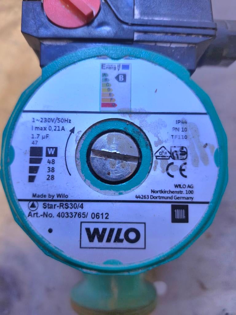 Wilo circulatiepomp STAR-RS 30/4, Doe-het-zelf en Bouw, Ophalen