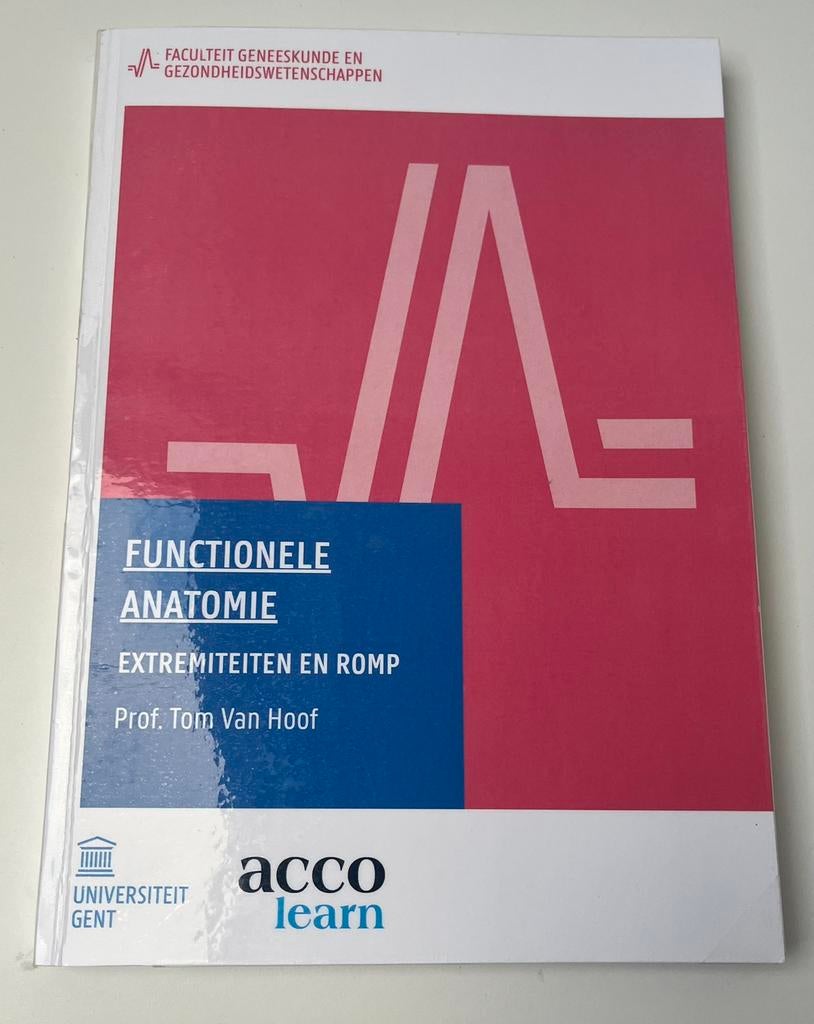 Functionele anatomie - extrememiteiten en romp, Boeken, Verzenden, Zo goed als nieuw, Hoger Onderwijs