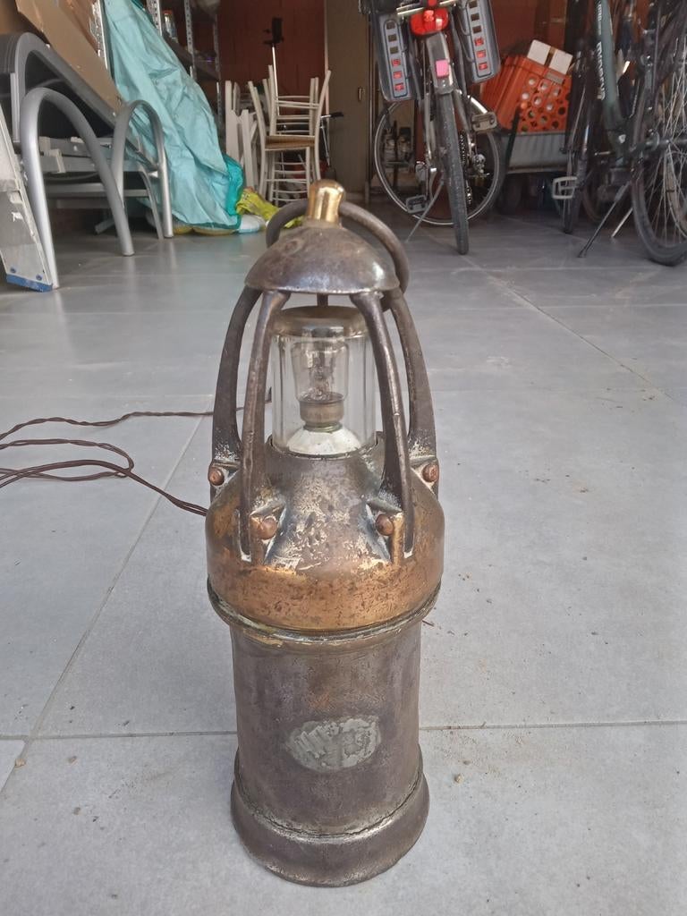 Oude vintage mijnwerkerslamp, Enlèvement ou Envoi