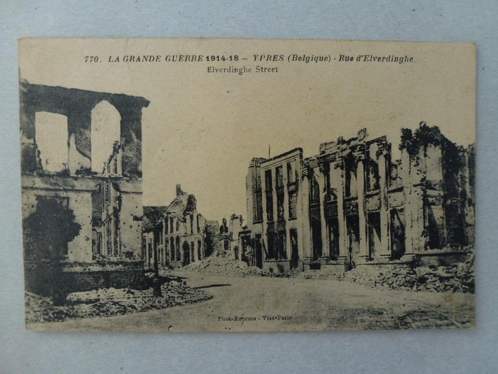 Ypres La Grande Guerre 1914-18 Ypres, Envoi, Avant 1920, Affranchie, Ville ou Village