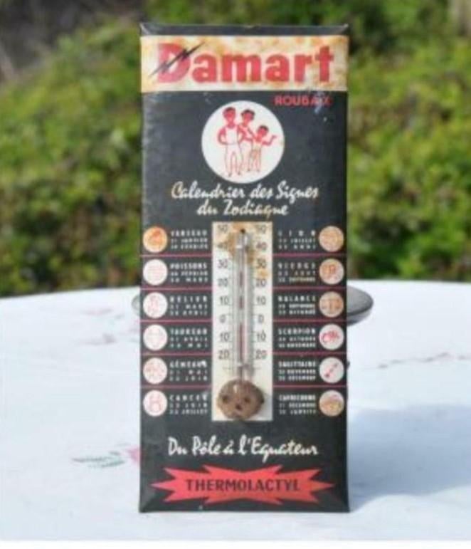 § glacoide thermomètre publicitaire damart, Verzamelen, Merken en Reclamevoorwerpen, Gebruikt, Reclamebord, Ophalen of Verzenden