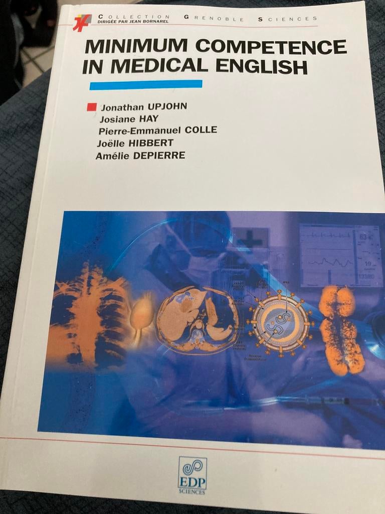 Minimum competence in medical english, Enlèvement, Comme neuf