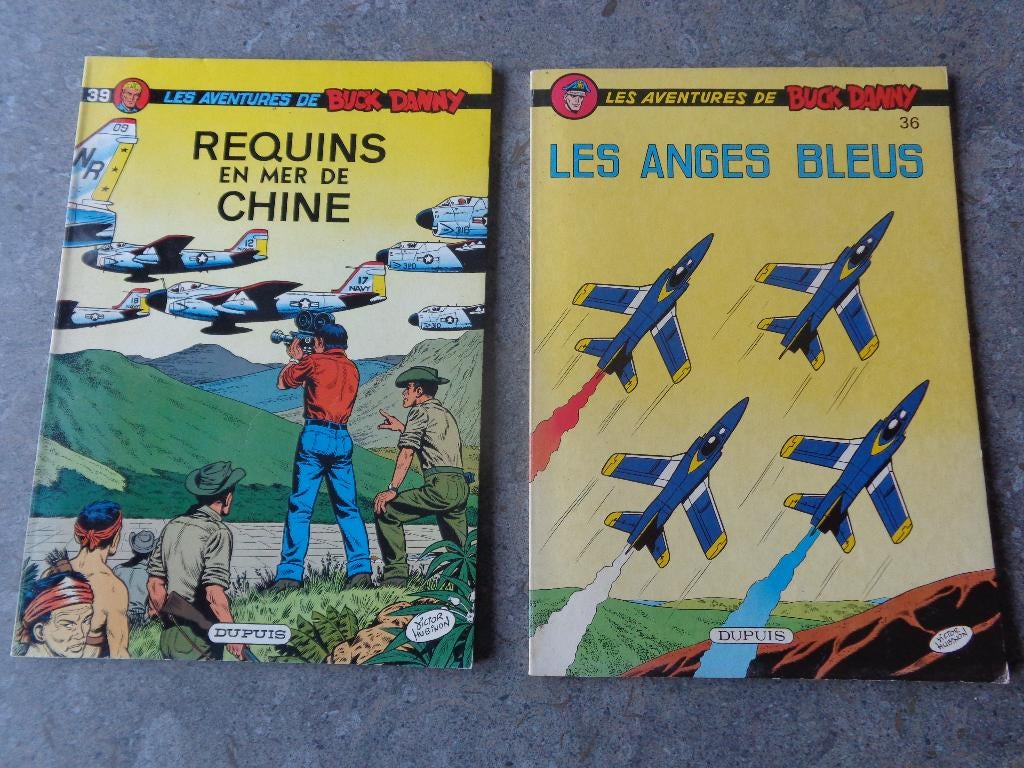 Lot de 10 BD Buck Danny brochées, Enlèvement