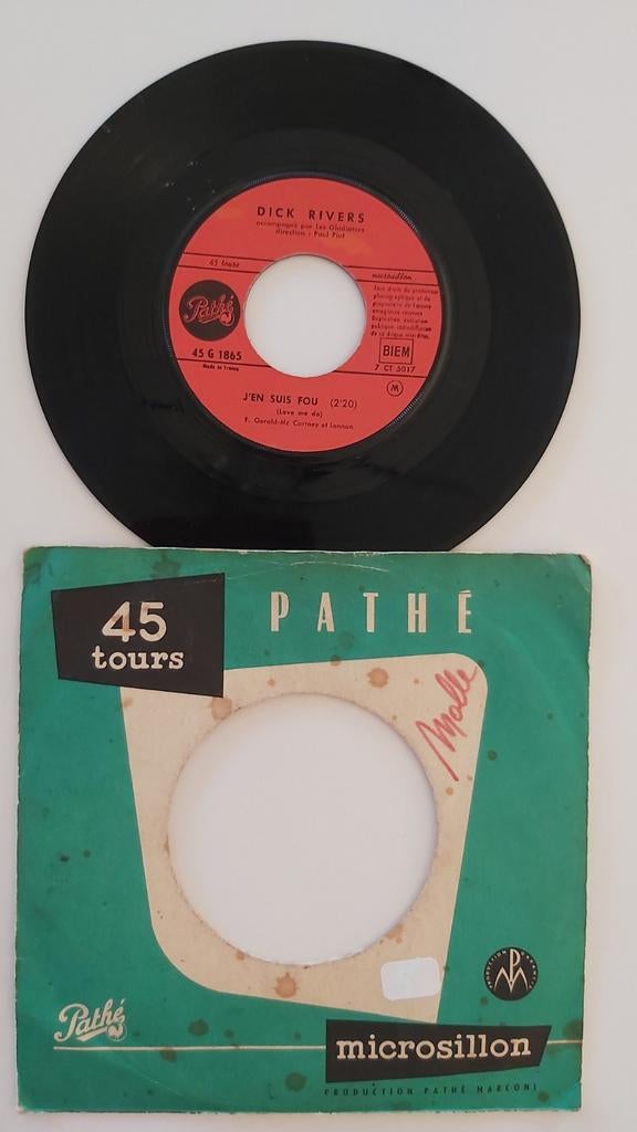 Dick Rivers  - J'en suis fou  - Tu n'es plus là, CD & DVD, Enlèvement ou Envoi, Comme neuf, Pop