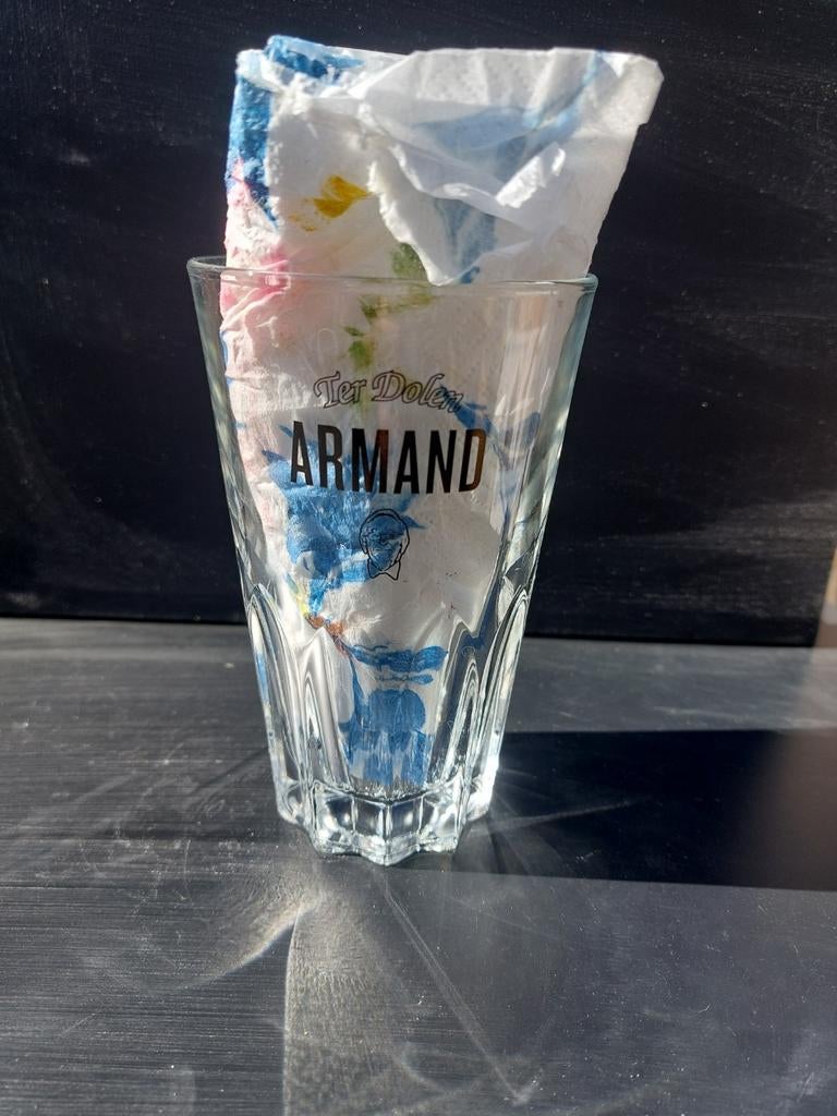 Ter Dolen Armand bierglas, Verzamelen, Ophalen of Verzenden, Zo goed als nieuw, Glas of Glazen, Overige merken