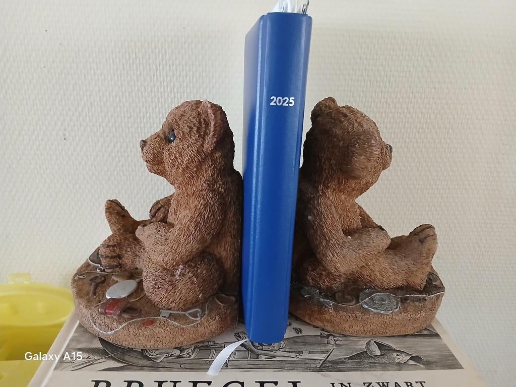 Serre-livres ours 20 cm, Collections, Ours & Peluches, Comme neuf, Enlèvement ou Envoi