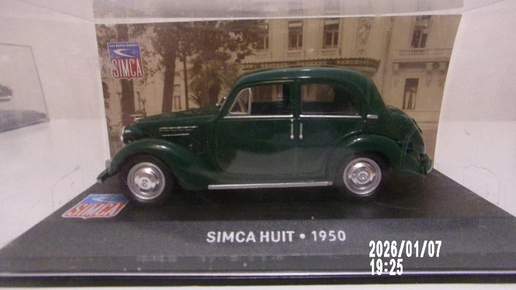 SIMCA 8 1950.SIMCA COLLECTION 1/43 COMME NEUVE, Ophalen of Verzenden, Zo goed als nieuw, Auto, Overige merken