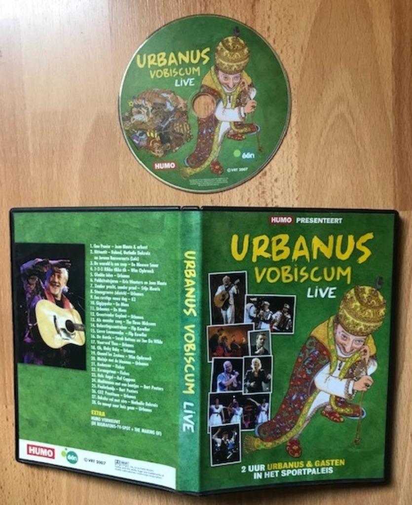 DVD URBANUS - VOBISCUM LIVE - HUMOR, Alle leeftijden, Ophalen of Verzenden, Gebruikt, Stand-up of Theatershow