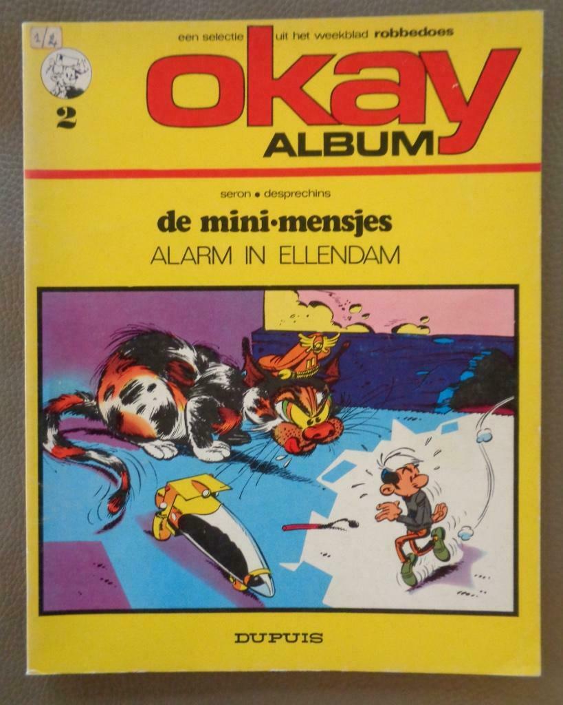 De Mini-Mensjes (V1 en V2) - Alarm in Ellendam  (1972), Boeken, Stripverhalen, Ophalen of Verzenden