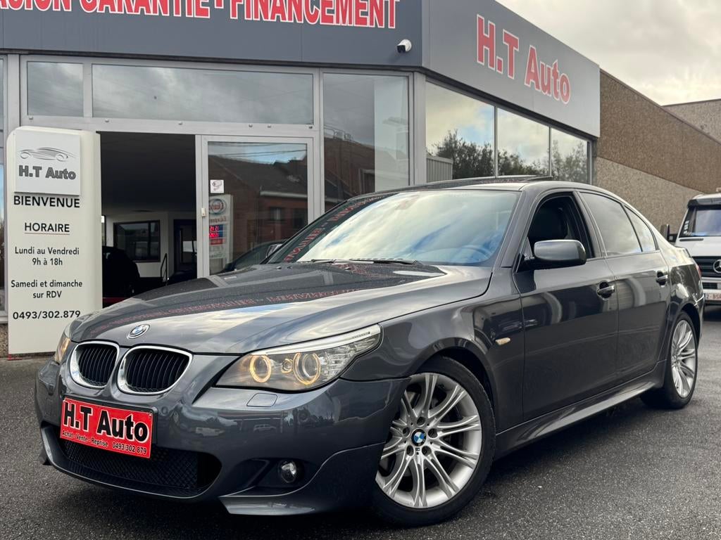 Bmw 520d euro5 pack M cuir gps toit ouvrant xenon !, Cuir, Entreprise, Boîte manuelle, Entretenue par le concessionnaire