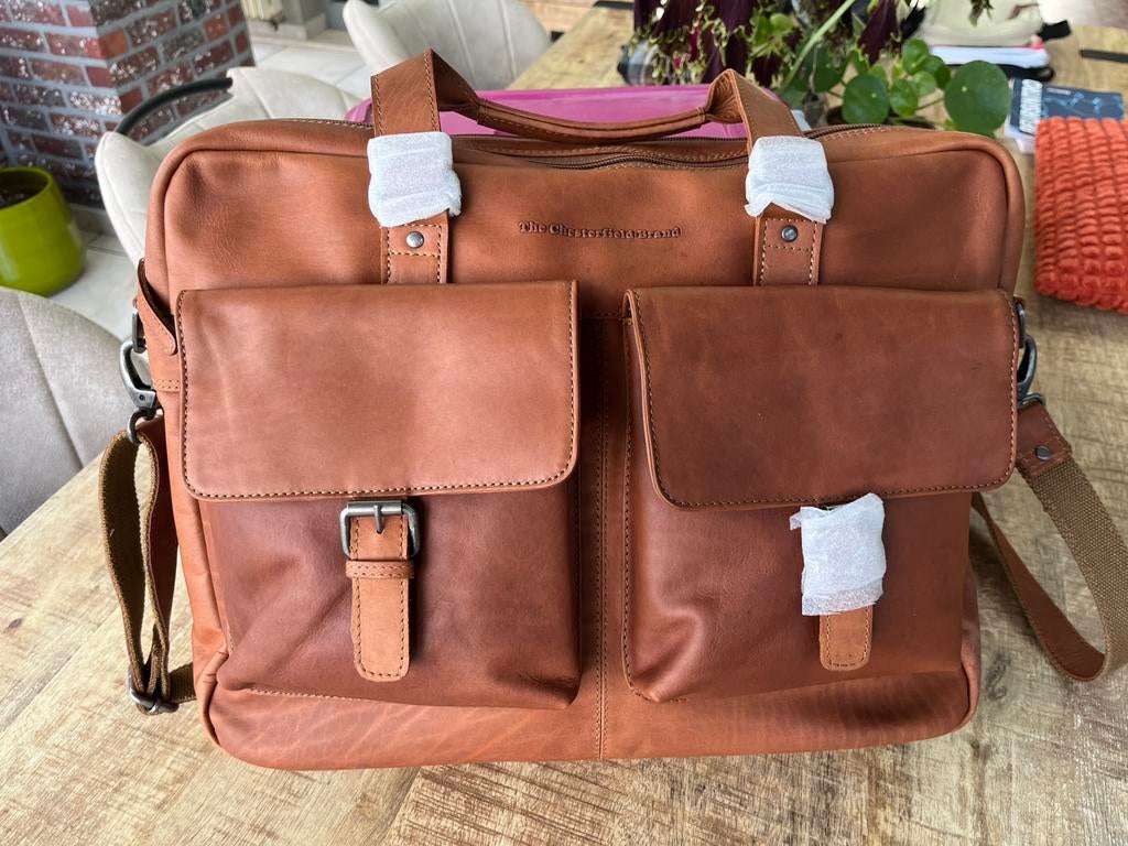 Aktetas - Cognac - chesterfield brand, Enlèvement, Neuf, Brun, Cuir