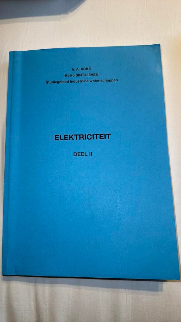 KU Leuven Elektriciteit deel 2, Ophalen of Verzenden, Zo goed als nieuw