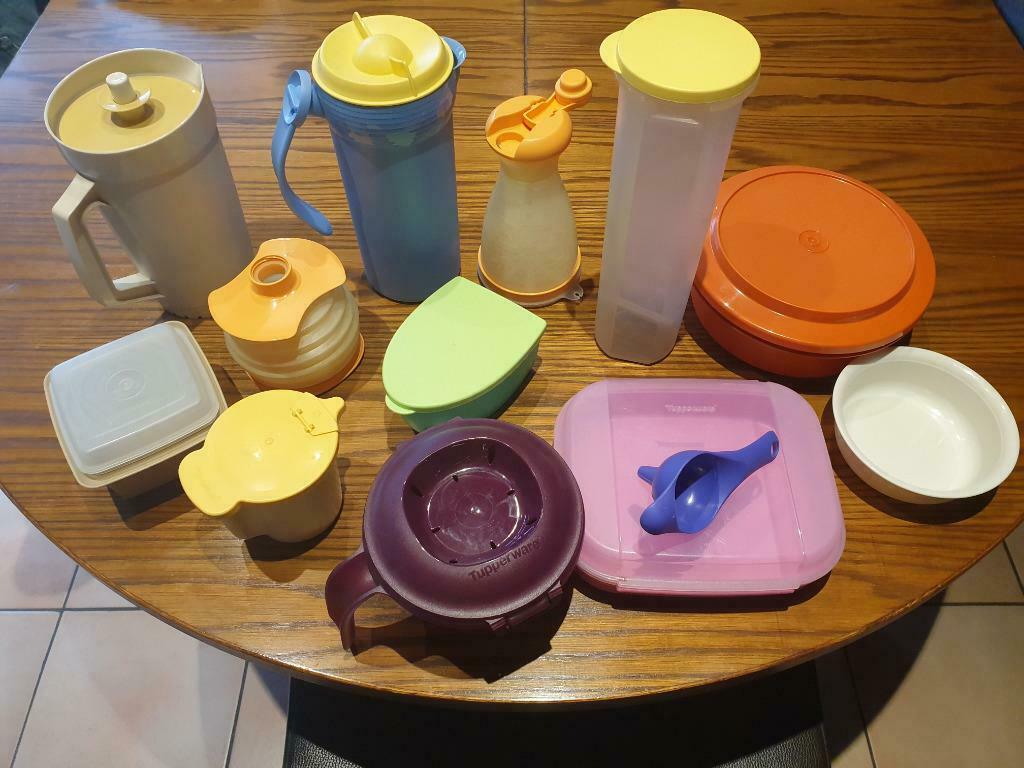 lotje tupperware , als nieuw..., Enlèvement ou Envoi, Comme neuf, Jaune, Bol ou Canette