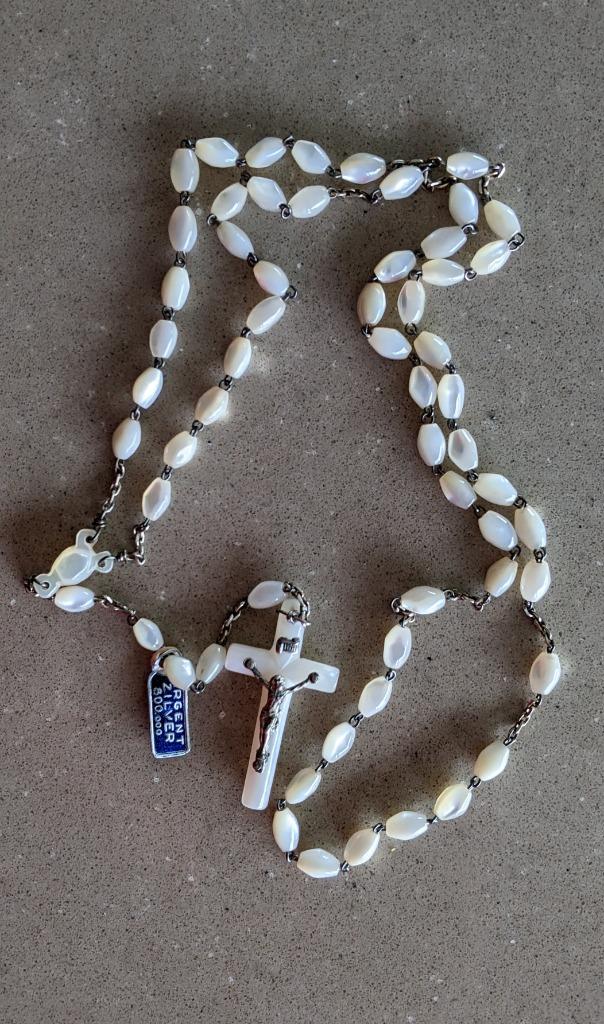 Chapelet en perles et argent, Enlèvement ou Envoi, Neuf, Autres types, Christianisme | Catholique
