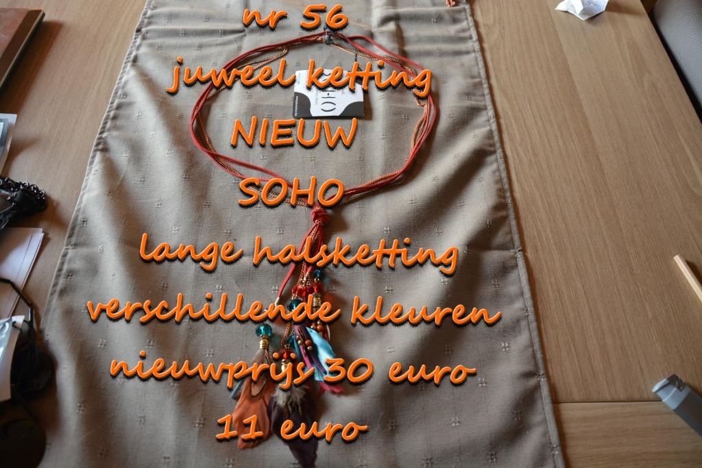 56. Juweel : ketting , NIEUW ,  @LAATSTE STUK@ , verzending, Handtassen en Accessoires, Kettingen, Nieuw, Overige materialen, Met hanger
