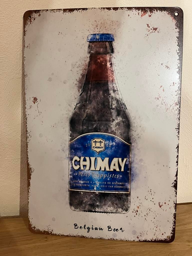 Plaque métallique chimay, Enlèvement ou Envoi, Comme neuf