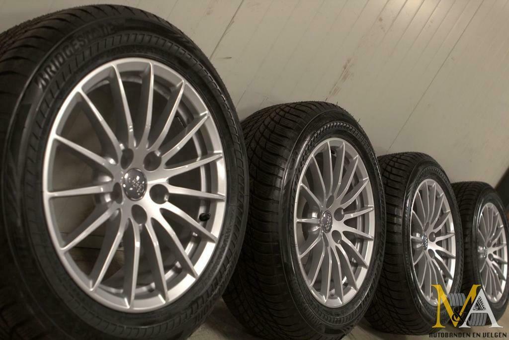 17 INCH ORIGINELE AUDI A6 Allroad 4K WINTERBANDEN WINTERSET, Auto-onderdelen, Banden en Velgen, Gebruikt, Banden en Velgen, 17 inch