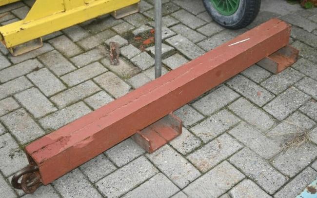 Heftruck hijsbalk met haak – zwaar stalen uitvoering, Ophalen, Overige aandrijving, Heftruck